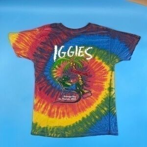 Vintage Tie Dye Bologno Bay St. Thomas USVI IGGIES Bar Tee